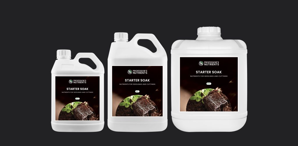 Professor’s Starter Soak bottles in 2.5 litre, 5 litre and 10 litre sizes