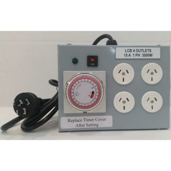 LIGHT CONTROL BOARD 4 OUTLET 15A 3